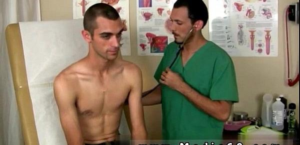  Gay doctor patient exam cum Geo removed his clothes and brought his